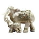 thumbnail image 5 of Escultura de madre e hijo de elefante, estatua, adorno de Feng Shui, colección de escritorio Blanco, 5 of 9