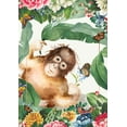 thumbnail image 2 of The Font Diva 18x24 Gold Ornate Wood Framed with Double Matting Museum Art Print Titled - Monkey Around, 2 of 4