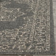 thumbnail image 4 of SAFAVIEH Courtyard Clodagh Medallion Indoor/Outdoor Area Rug, Black/Natural, 6'7" x 9'6", 4 of 6