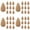 Random delivery 4PCS, variant on 10/20/30/40 Pcs Incense Backflow Incense Natural Tower Scents Fragrance Reflux Aromatherapy Warmspice for Home Living Room Teahouse Backflow Incense One Size