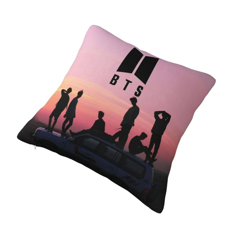 Kpop BTS Throw Pillow Cover Decoration Pillow Case Cushion for
