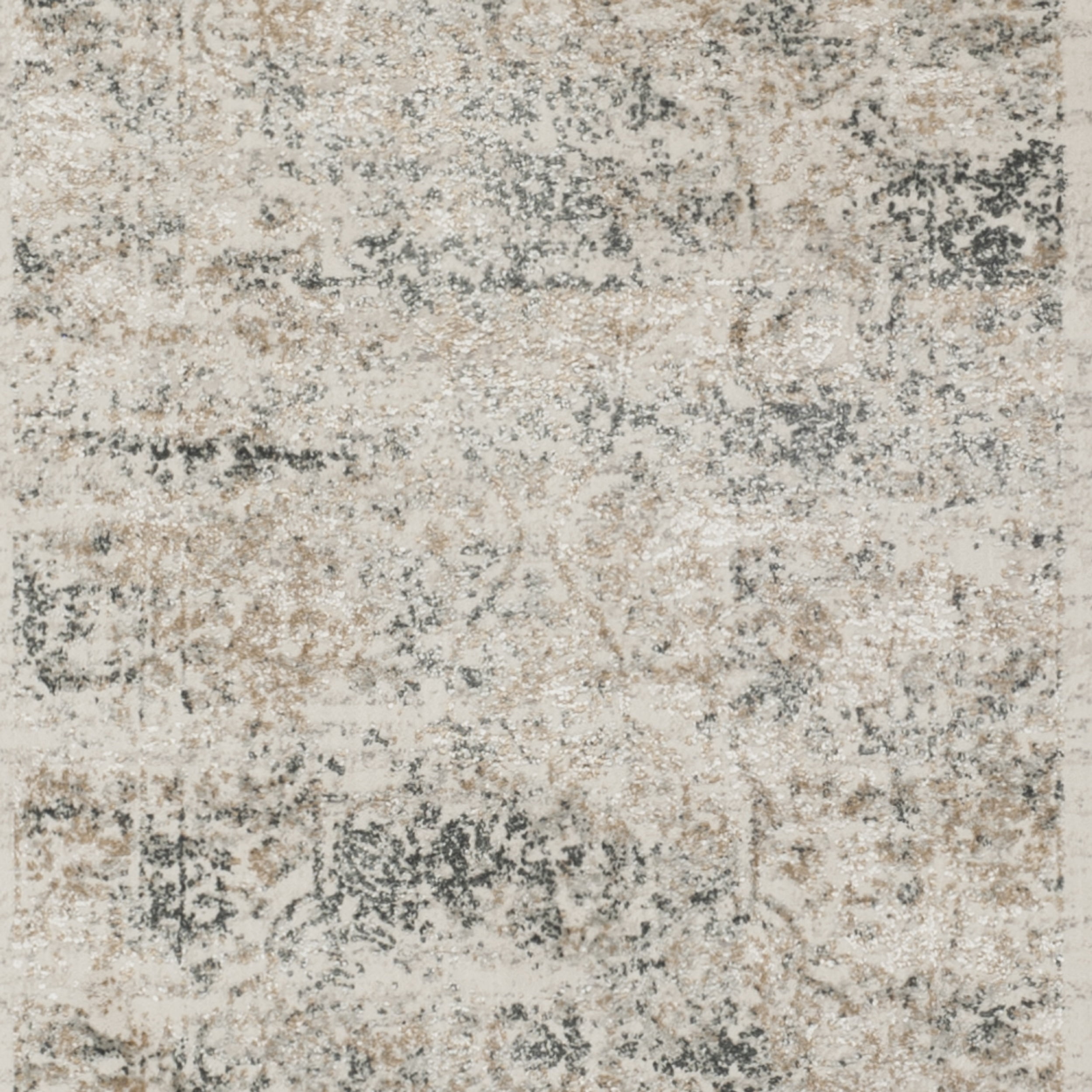 SAFAVIEH Princeton Tennyson Overdyed Floral Runner Rug, Silver/Anthracite, 2' x 10'