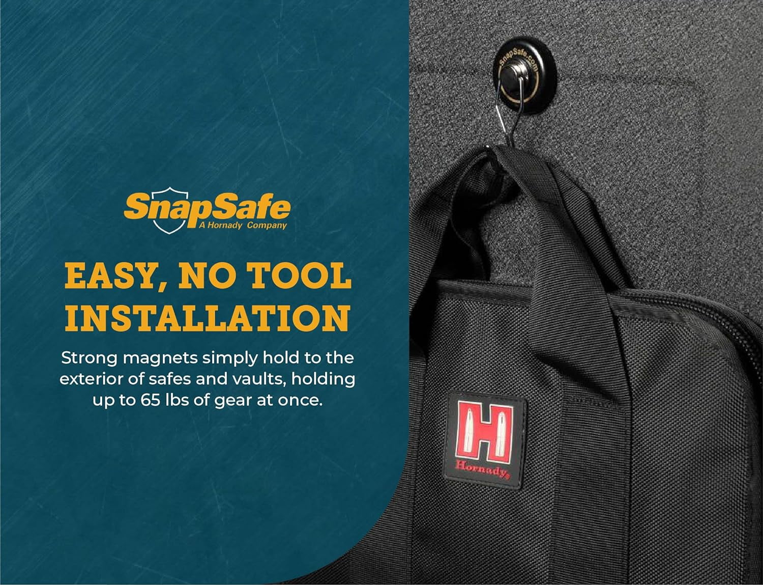 Hornady 75914 SnapSafe Magnetic Swivel Hooks 2 Pack