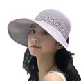 thumbnail image 6 of CoCopeaunt New Bow Knitting Empty Hat Woman Summer Sun Block Big-Brimmed Hat Sun Block Straw Hat Outdoor Sun Hat, 6 of 6