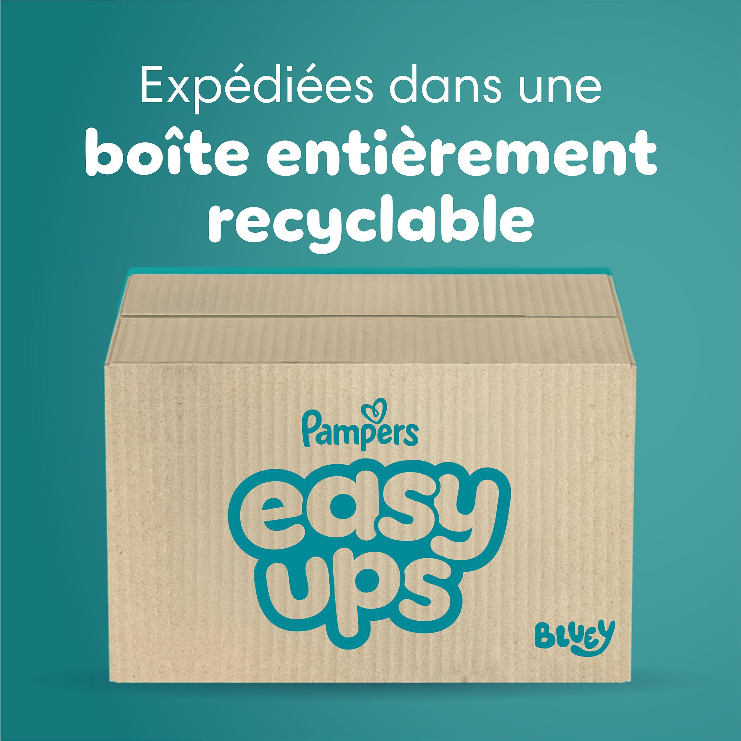 Sous-vêtements d’entraînement Pampers Easy Ups, taille 4 (2T3T), 140 unités