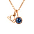 thumbnail image 1 of Collier Rune Tridimensionnel des Douze Constellations, Luxe Léger, Couleur, Collier Pierre de Naissance en Strass, Collier en Acier Inoxydable, 1 of 6