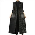 thumbnail image 2 of Taylonsss Womens Hooded Color Block Long Denim Vest Coat Dress Casual Layered Outfit, 2 of 6