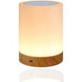 thumbnail image 2 of Lámpara de noche LED, lámpara de mesa de ambiente regulable para sala de estar de dormitorio, luz nocturna portátil de 16 colores con luz blanca cálida y regalos que cambian de color Adepaton LN-0084, 2 of 5