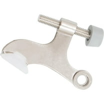Hinge Pin Door Stop with Foot, Satin Nickel by Stone Harbor Hardware