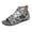 Dark Gray, variant on Women's Gladiator Crisscross Sandals Cut-Out Back Zip Flat Breathable Summer Footwear Black 35