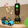 thumbnail image 3 of Simulation Traffic Signs Stop Music Light Block Model Early Education Kids Toy, 3 of 10