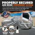 thumbnail image 2 of Mockins 190" x 75" x 72" 150D Oxford Silver Polyester SUV Car Cover with Zipper - Breathable & Waterproof, 2 of 9