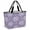 Lavender, Lilac, White, variant on Red Palm Tree Beach Bag for Women, Large Breathable Mesh Beach Tote Bag, Summer Botanical Tropical Tree Sandproof Lightweight Travel Bags for Vacation Picnic Swimming Pool 15.7"x15.7"x9.1"