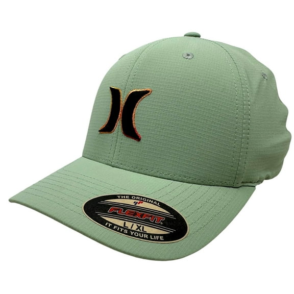 Hurley Men's Hat Dana Point Ripstop Stretch Flex Fit Cap (Large/X-Large, Ash Green)