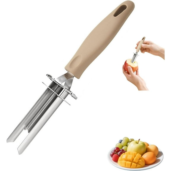 Apple Corer, Adjustable Fruit and Vegetable Corers Tool,2025 Upgraded Stainless Steel Seed Remover Tool for Apple, Bell Pepper, Pear, Red Dates (1pcs)