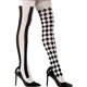 thumbnail image 3 of Women Clown Asymmetrical Vertical Striped over Knee Long Sock Thigh Highs Stockings for Halloween Co, 3 of 5