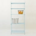 thumbnail image 5 of Design Ideas MeshWorks 5 Tier Steel Storage Shelving Unit Bookshelf, Blue, 5 of 10