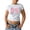 White, variant on Crewneck T Shirts For Women Bowknot Print Short Sleeve Soft Basic Fit Tee Casual Womens Tops