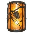 thumbnail image 6 of Meyda Tiffany 261021 2 Light 14" Tall Wall Sconce - Bronze, 6 of 7