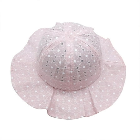 

Staron Infant Baby Cute Cotton Hat Summer Kids Princess Breathable Bucket Sun Hat