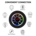 thumbnail image 3 of Portable Bluetooth Shower Speaker, IPX7 Waterproof Speaker, with Suction Cup, Powerful Baffle with Light, Bathroom Radio, LED Display, Hands-Free Calling, 3 of 4