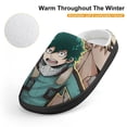 thumbnail image 4 of Anime My Hero Academia Kid's Cotton Slippers Winter Warm Soft Plush Slippers with Rubber Sole Non-Slip Indoor Outdoor Slip on Shoes Fluffy House Slippers For Boys Girls Teen, 4 of 8