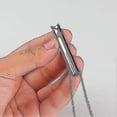 thumbnail image 3 of 2pcs Stainless Steel Mindful Breathing Necklaces for Women - Anxiety & Stress Relief, Meditation and Relaxation Accessories--Silver gold-Model code 28 Silver gold, 3 of 5