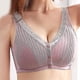 thumbnail image 2 of Sujetador cómodo de algodón de gran tamaño con botón frontal ropa interior inalámbrica para mujer transpirable sin costuras, 2 of 4