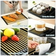 thumbnail image 4 of ReaNea Gold Roll Up Dish Drying Rack Over The Sink, Kitchen Rolling Dish Drainer, Foldable Sink Rack Mat for Kitchen Sink Counter, 4 of 9