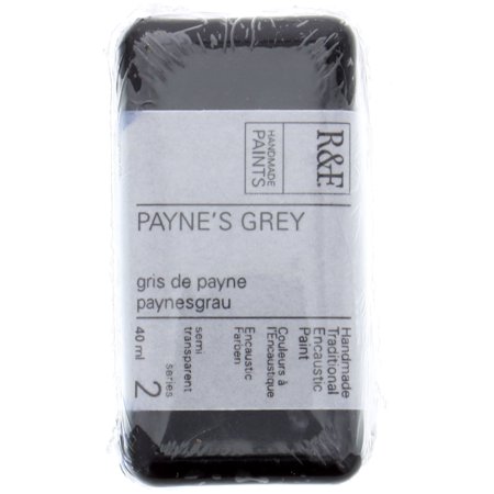 UPC: 0836943000766 | R&F Handmade Paints Encaustic Paint Cake  40ml  Payne s Gray