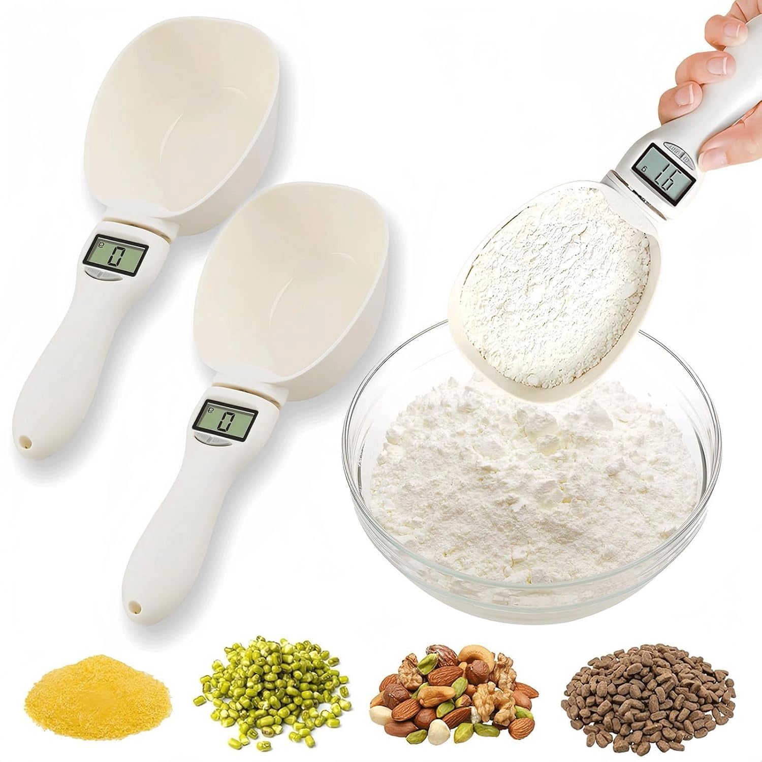 Electronic Measuring Cup with Touch Screen, Easy-Clean Food Scale for Portion Control, Perfect for Diet Tracking, Baking, Coffee, and Pet Food Preparation.