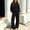 Black-05, variant on Sakuulaan Girls 2‑Piece Fleece Tracksuit Set, Full‑Zip Hooded Jacket & Relaxed Pants, Warm Polyester Casual Outfit for Kids 5‑14 Years