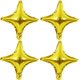 thumbnail image 1 of 10''Star Shape Foil Mylar Balloon Quadrangle Balloon-50 pcs Cuatro globos estrella de ángulo para baby shower, revelación de género, boda, cumpleaños o decoración de fiesta de compromiso (oro)(oro), 1 of 4