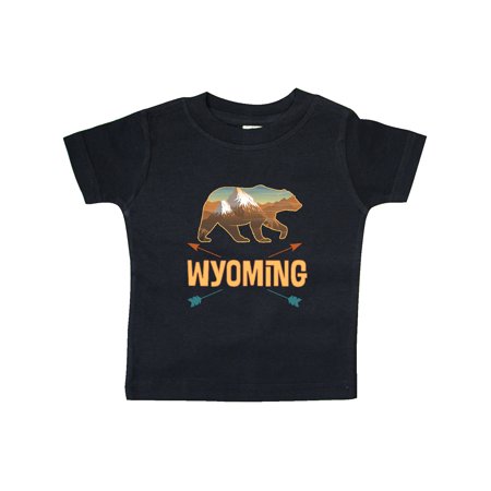 

Inktastic Wyoming Vacation Bear Silhouette Gift Baby Boy or Baby Girl T-Shirt