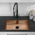 thumbnail image 5 of Rivage 30 x 18 Stainless Steel, Single Basin, Undermount Kitchen Sink, Rose Gold, 5 of 10