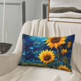 thumbnail image 5 of Xecao Vintage Starry Sky Sunflower for Decorative Throw Pillow Case for Couch,Sofa or Bed Set,Pillow Cover for Sofa Home Decor Ideal Gift-20"x30", 5 of 6