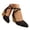 Black, variant on Women's Lace Mesh Wedge Sandals Pointed Toe Summer Strappy Dress Shoes Ladies High Wedges Trendy Wedding Pumps Size 6 Beige