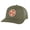 Olive, variant on Tennessee Orange Trucker Hat – Embroidered Tri-Star Design | Mesh Back Snapback Cap (Olive)