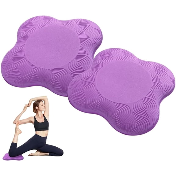 RLESO 2 Packs Yoga Knee Pad Mats Extra Thick for Knees Elbows Wrist Hands Head Foam Pilates Kneeling Pad Yoga Knee Cushion Thick Exercise Pads for Knees Elbows Wrist Hands Head Foam