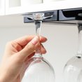 thumbnail image 3 of Wine Glass Rack Under the Cabinet, Wine Glass Holder Under Cabinet Shelf, Plastic Glass Holder for Wine Glasses, Stemware for Kitchen, Bar and Restaurant, 3 of 8