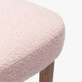 thumbnail image 3 of WestinTrends Mid-Century Modern Upholstered Boucle Dining Chair, Dusty Peach (Set of 2), 3 of 12