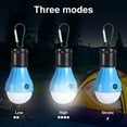 thumbnail image 4 of LED Camping Tent Lantern, Portable Outdoor Waterproof Emergency Light Bulb, Battery Powered with Clip Hook, Super Bright, for Hiking, Party，Camping, Fishing, Power Failure (=4 Packs, Multi-Color), 4 of 8