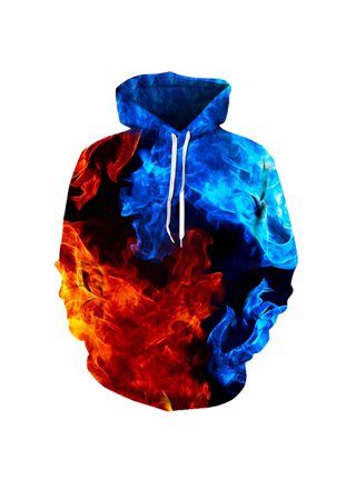 Burning Football Hoodie Dress Women's Hooded Sweatshirt Drawstring