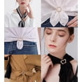 thumbnail image 2 of 5PCS Silk Scarf Ring Clip T-shirt Tie Clips for Women Fashion Metal Rhinestone Heart Flower Butterfly Circle Clip Shawl Scarves Clasp Dress Accessories Jewelry Buckle Clothing Ring Wrap Holder, 2 of 14