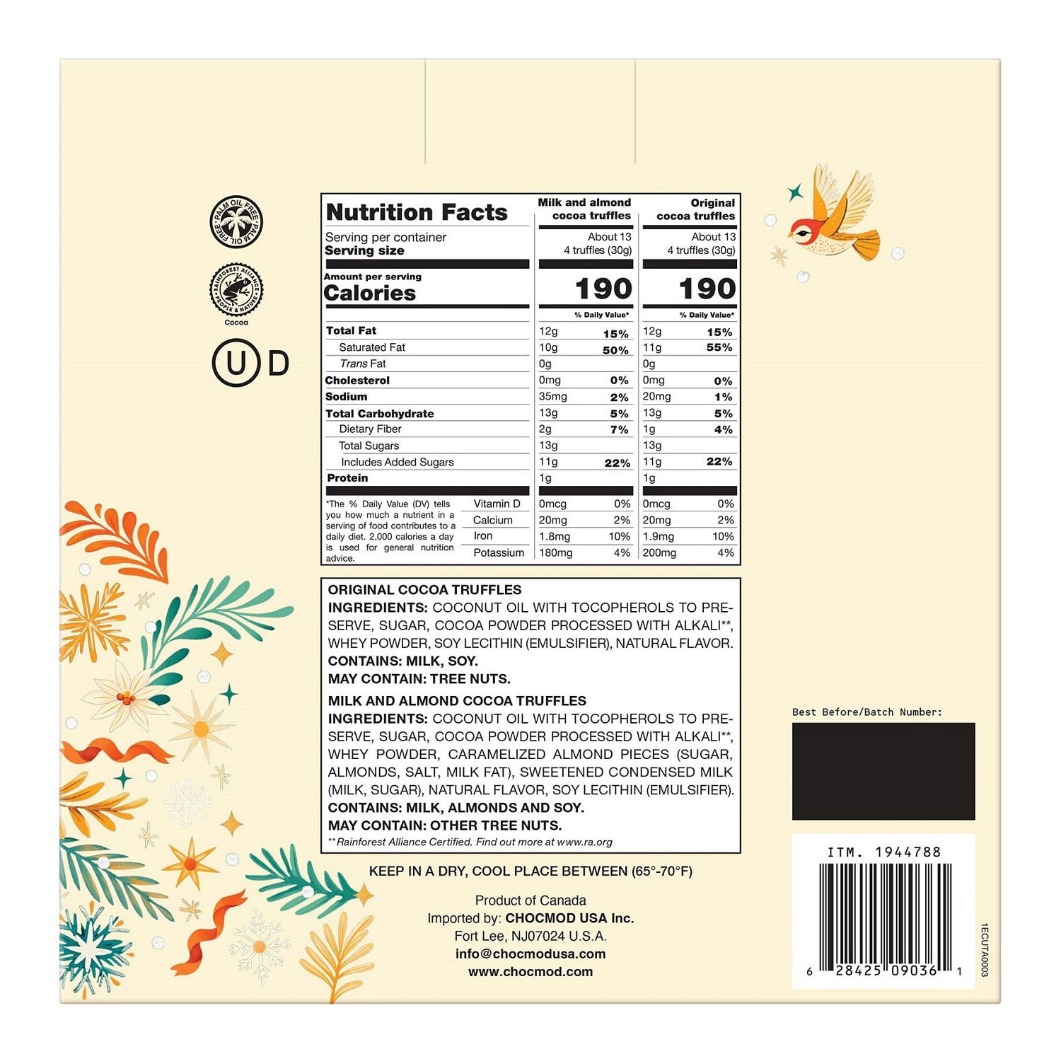 Truffettes De France Cocoa Truffles, 7 Ounce (Pack of 4)