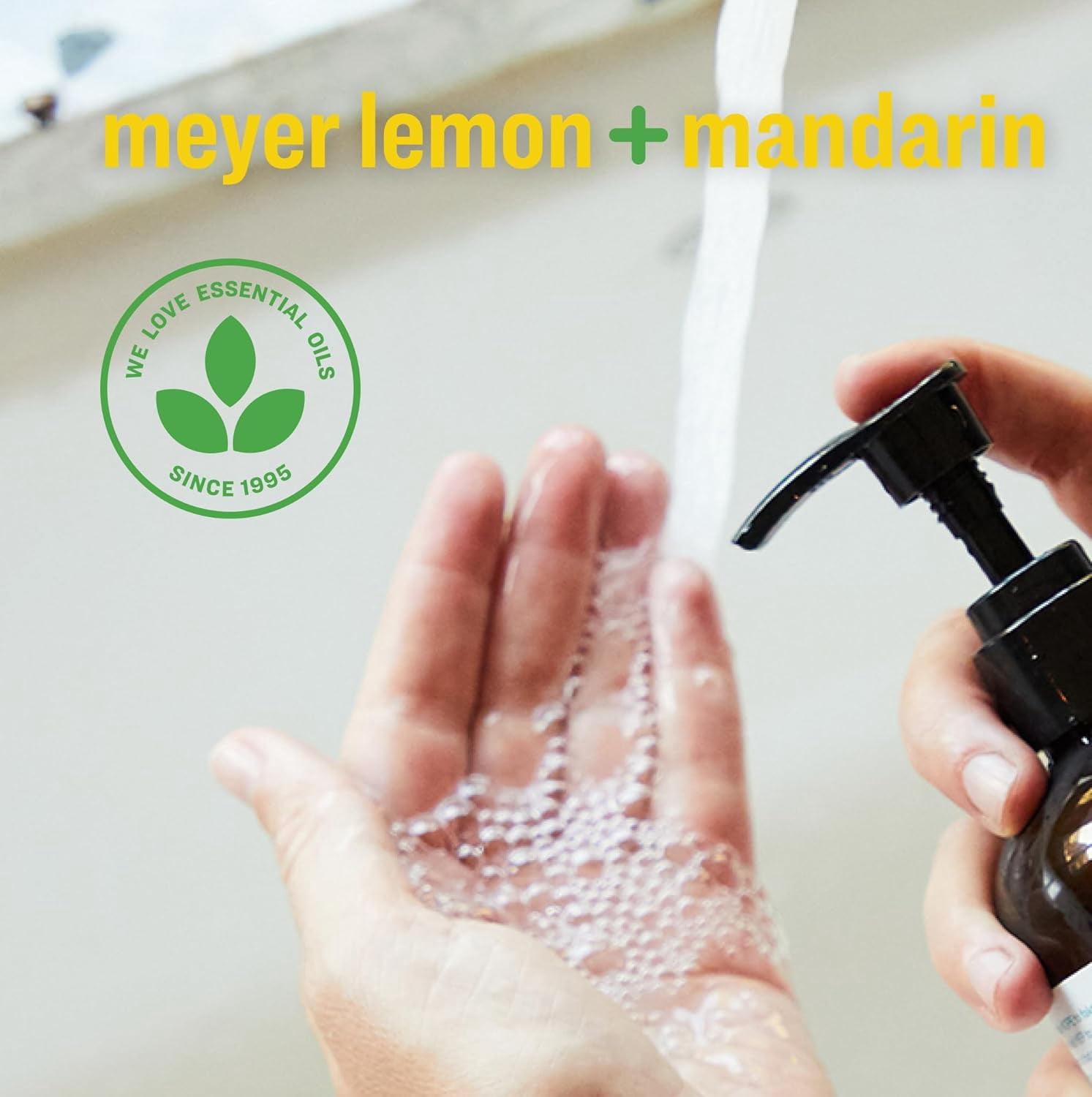 Everyone Liquid Hand Soap, 12.75 Ounce (Pack of 3), Meyer Lemon and Mandarin, Plant-Based Cleanser with Pure Essential Oils C6