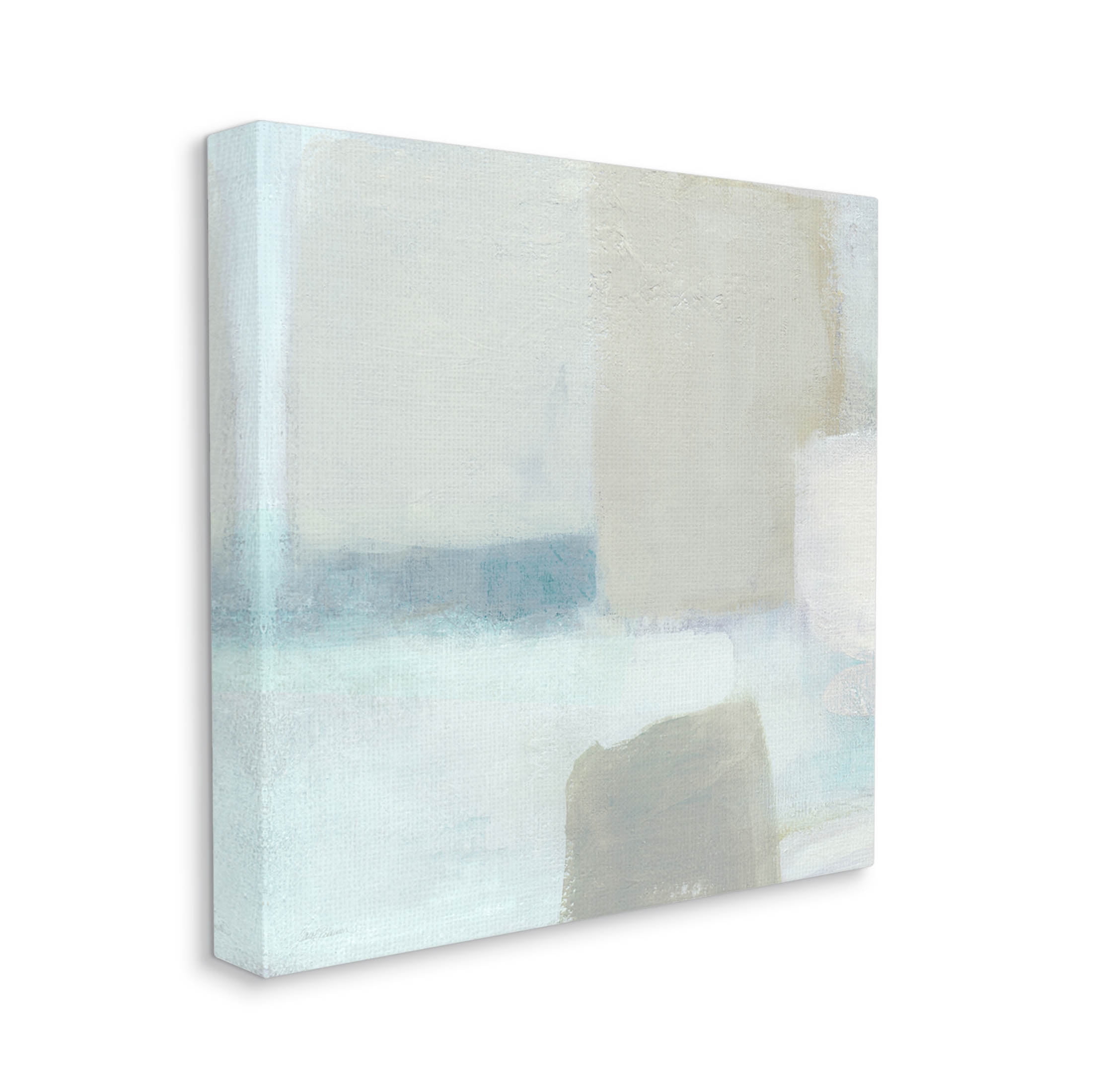 Stupell Industries Muted Blocked Abstract Shapes Painting Gallery Wrapped Canvas Print Wall Art, Design by Carol Robinson