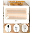 thumbnail image 4 of Aship Electric Heating Pad for Neck and Shoulders, Heating Pad for Back Pain & Period Cramps Relief - Christmas Gifts for Women Men Mom Dad, 10 Heat Settings, ETL Certified, 12"x24", Beige, 4 of 7