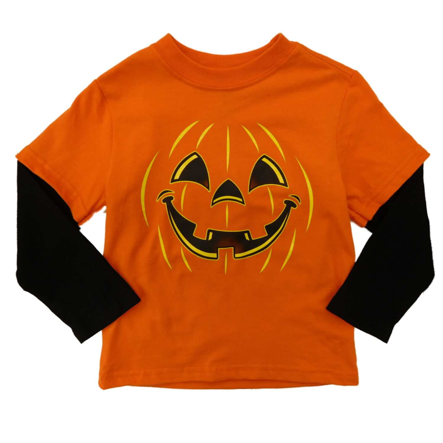Pumpkin Infant & Toddler Boys Orange Pumpkin Long Sleeve Halloween