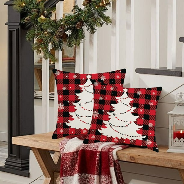 Christmas Pillowcase 17.71x17.71in Used For Christmas Decoration Winter Holiday Decoration Pillow Cover Suitable For Home Sofas
